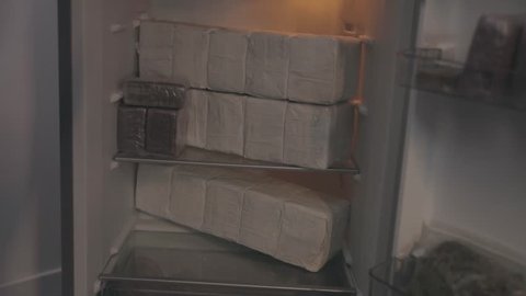 drugs, weed in a fridge
