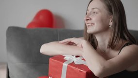 Feel the warm atmosphere of a home celebration with this cheerful and elegant woman. In the video, she celebrates her birthday at home, in her own space, enjoying every momentary happiness and joy