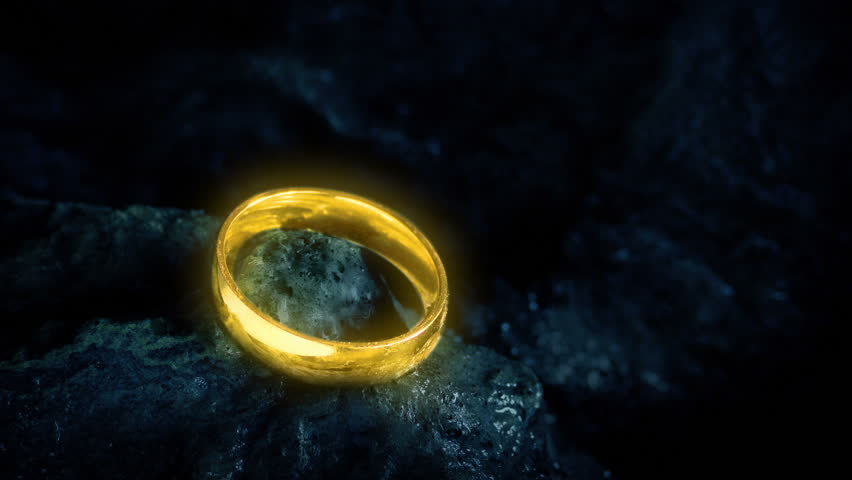 Glowing Magic Ring Lost And Found Fantasy Scene