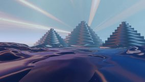 Stunning abstract landscapes with montane, desert dunes under a strange moonlight, and water reflections creating a serene night scene.

 - Powered by Shutterstock - Get 15% off with code: PIKWIZARD15