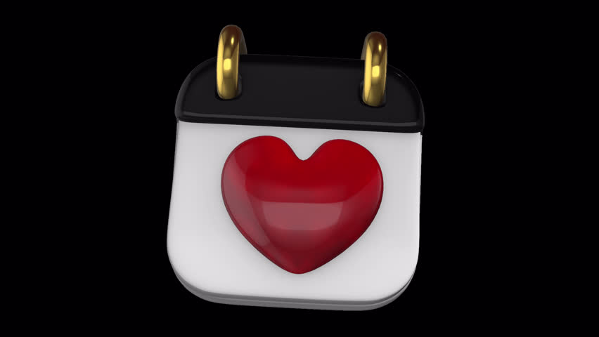 Elevate your Valentine's Day content with our enchanting Valentine Calendar digital asset. This 5-second looping animation, with a transparent background,