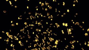 Elevate your visuals with the sparkling allure of our Gold Star Confetti digital asset. This enchanting 6-second animation, featuring a cascade of golden stars with a transparent background, - Powered by Shutterstock - Get 15% off with code: PIKWIZARD15