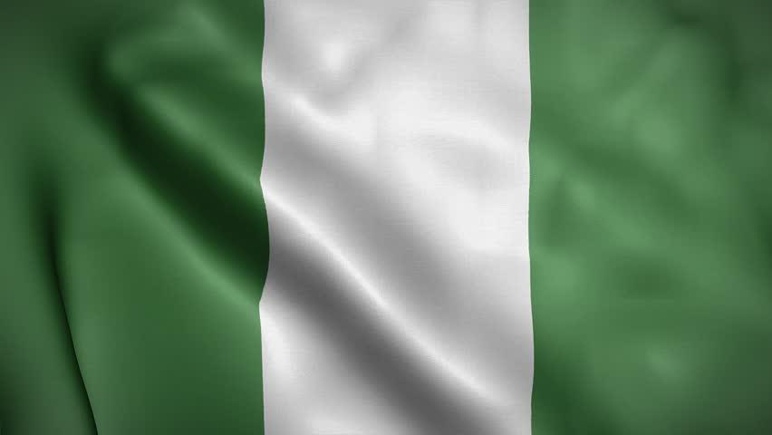 Nigeria waving flag, Flag of Nigeria Animation, Nigerian Flag Closeup, 4k Nigerian Flag Waving Animation Royalty-Free Stock Footage #3433672069