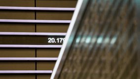 View of a digital stock price board, focus shifting from background to forground - Powered by Shutterstock - Get 15% off with code: PIKWIZARD15