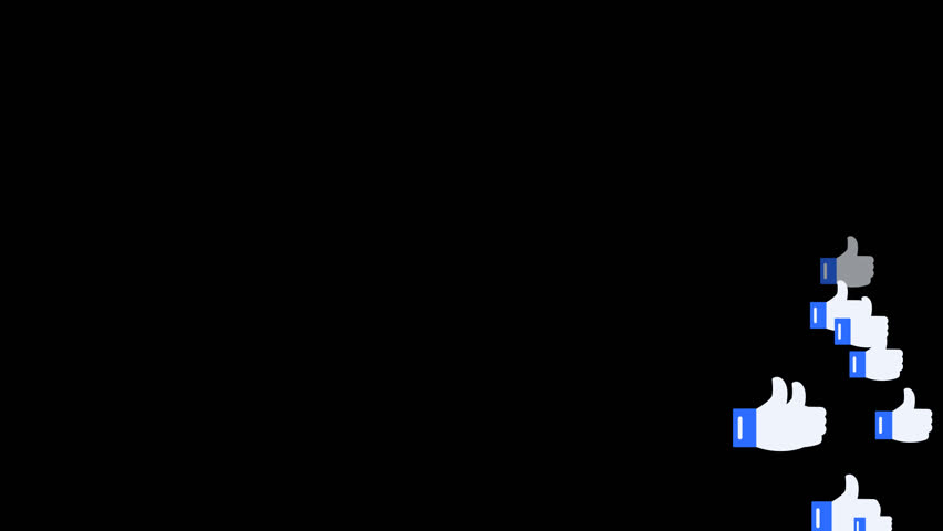 social media lower third animation alpha channel or transparent. Push button click like and action social media lower third, bar. 2d animation motion graphic 