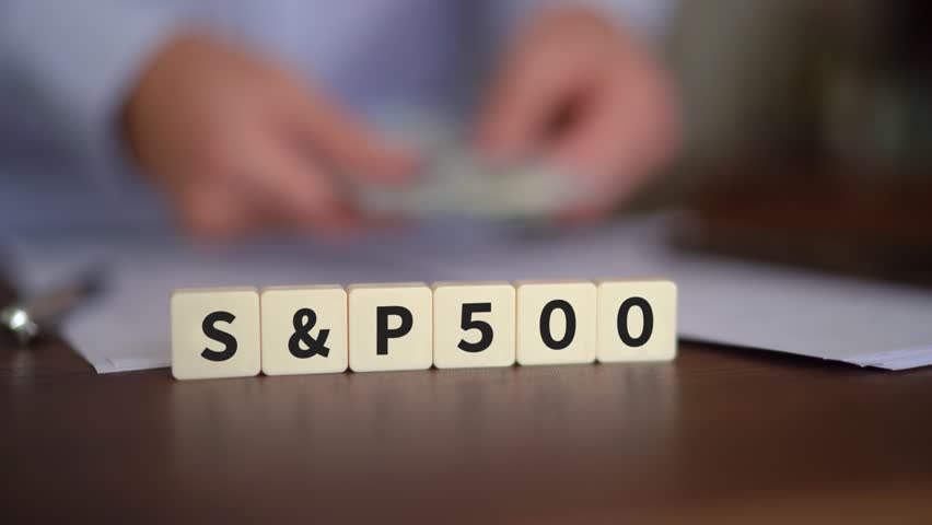 Allocating Funds to the S and P 500 Stock Market for Investment Purposes - Close Up