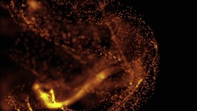 Luxury background of golden dust particles flowing in the liquid with slow motion and bokeh. Abstact elegant golden background. Gold particles fluid motion. Liquid motion, ink drops mixing in water.  - Powered by Shutterstock - Get 15% off with code: PIKWIZARD15