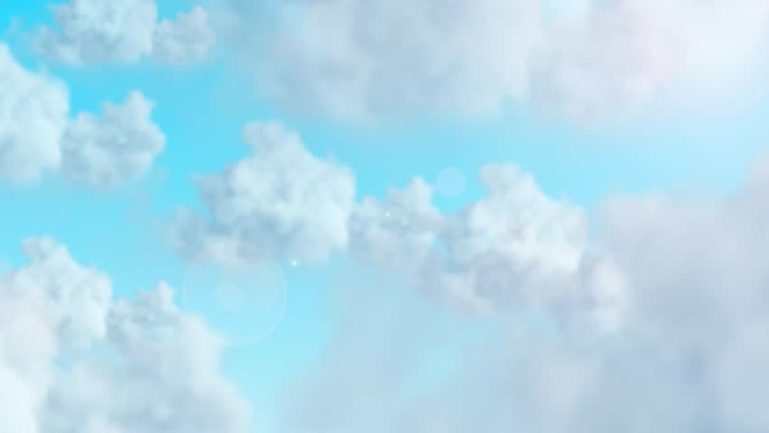 blue sky with clouds 4k zoom Royalty-Free Stock Footage #3433912693