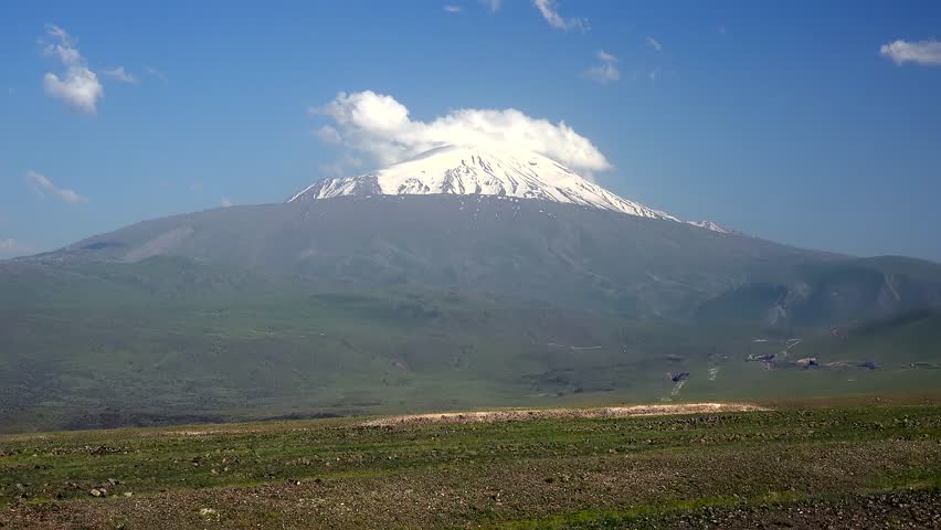Time lapse view of Llullaillaco volcanic mountain in Argentina Salta Province and Chile Antofagasta region.