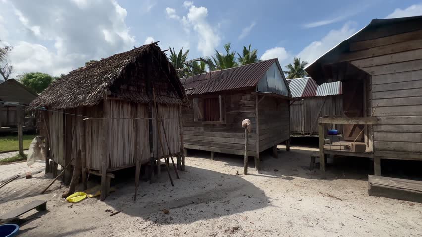 Panoramic view of the Masoala fishing village, Madagascar.
