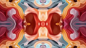 Abstract symmetrical composition. Looped animation.