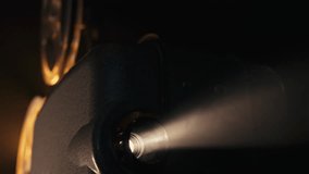 Warm glow projector beam light. Nostalgic charm classic cinema. Retro filmmaking - Powered by Shutterstock - Get 15% off with code: PIKWIZARD15