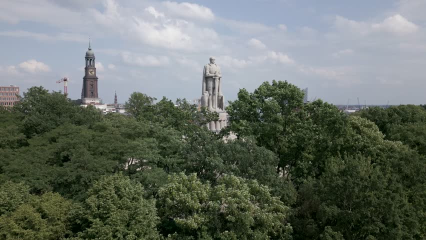 Drone Hamburg City 4k Daylight Cityscape
