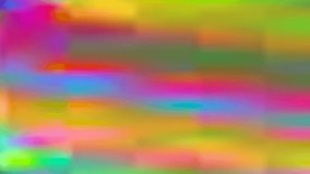 Multicolored glitch transition. Abstract background te signal bad. TV antenna interference, colorful pixels background. Lost signal, animation