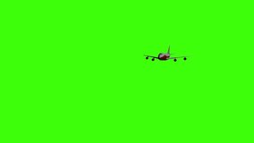 Airplane Flying Animation | Green Screen Footage