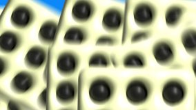 Animation of dice on black screen. Video transition with gambling board game. Stock video of sixes combination in 4K with alpha channel. Winning combination. - Powered by Shutterstock - Get 15% off with code: PIKWIZARD15