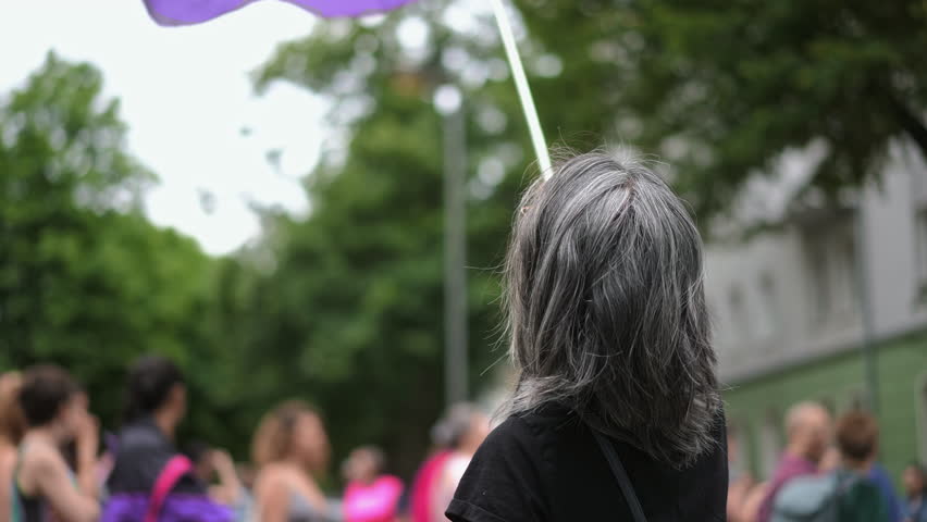 Asian old lady wave rainbow flag. Fun bi gray hair woman coming out asia. Happy lgbt pride fest. Same sex love concept. Csd day against no stop homophobia. Joy aged lesbian grandma hold lgbtq gay sign