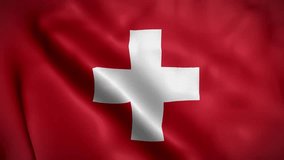 Switzerland waving flag, Flag of Switzerland Animation, Swiss Flag Closeup, 4k Swiss Flag Waving Animation - Powered by Shutterstock - Get 15% off with code: PIKWIZARD15
