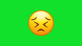 Unamused emoji. Meh emoticon, dissatisfied yellow face with side-eye. Animated Emoji.  transparent background. 4K resolution loop animation. - Powered by Shutterstock - Get 15% off with code: PIKWIZARD15