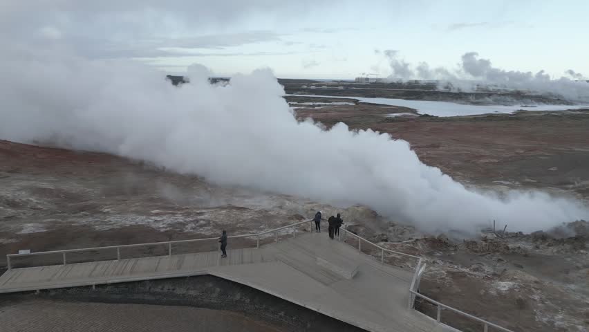 Gunnuhver geothermal field  Iceland  Reykjanes 