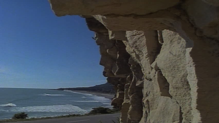 Rocky outcropping and beach