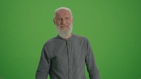 Green Screen. Portrait Of A Successful Old Man Throwing Money In Us Dollars. Investing in Pensions. Financial Planning for the Elderly.