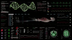 Diverse surgeons in AR headsets work in operating room. African American specialist uses AI virtual holographic display. 3D graphics of health monitors and human brain. Modern medical facilities. - Powered by Shutterstock - Get 15% off with code: PIKWIZARD15