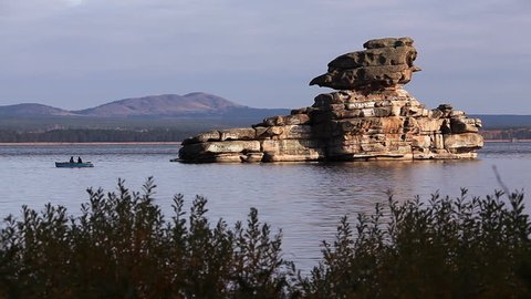 Zhumbaktas rock. Burabay (Borovoe), Kazakhstan. 