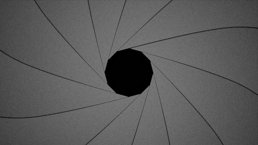 Camera Shutter Transition on a Transparent Background