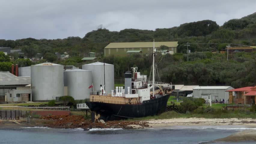 Moving from left to right of the historic whaling museum in Albany, Western Australia.