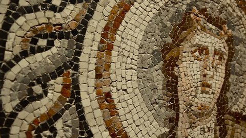 GAZIANTEP, TURKEY - DECEMBER 15, 2017: Zeugma Mosaic Museum, one of the largest mosaic collection in the world.The ancient city of Zeugma is known to have been founded by Alexander the Great in 300 BC