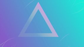 Abstract blue gradient background animation with triangles. Loop playback on 4K footage. suitable for banner, web, desktop, etc.
