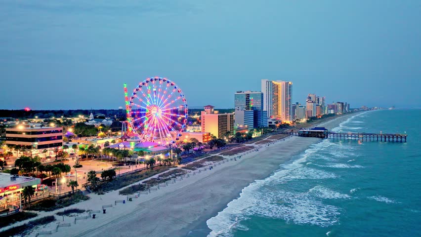 Myrtle Beach Boardwalk South Carolina View