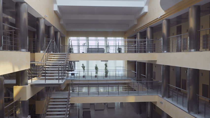 Stylish interior of modern hotel
