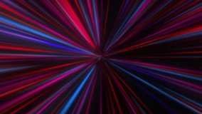 blue - pink red neon Rays beams from centre flying through space then entering hyperspace rays beams from center point speed of neon glowing light seamless loop animation beams  logo , intro backdrop - Powered by Shutterstock - Get 15% off with code: PIKWIZARD15