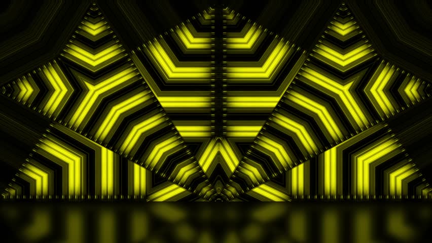 yellow Vj CREATIVE Neon stage tunnel  vibrant texture pattern abstract wallpaper live performance concert disco vibrant computer graphic design LED WALL stage technology abstract reflected background Royalty-Free Stock Footage #3437456945
