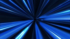 Blue energy tunnel frame with futuristic electric field particles and lines of high-tech energy. Abstract background. Video in high quality 4k, motion design