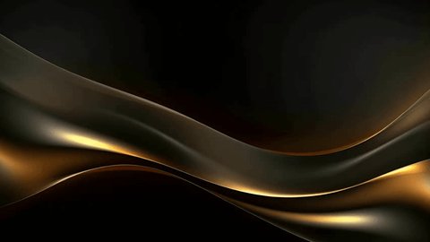 Стоковое видео: Black luxury corporate background with golden lines. Seamless looping motion design. Video animation Ultra HD 4K 3840x2160
