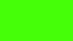 Animation of heart shape for Valentine's Day on green screen background.