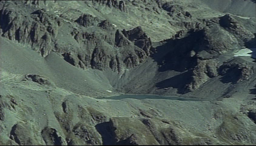 view of jagged rocks and ice