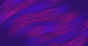 Looped holographic shimmering background. Flowing liquid, waves, fluctuating shiny blue and pink fabric. Abstract trendy color blurred futage. 