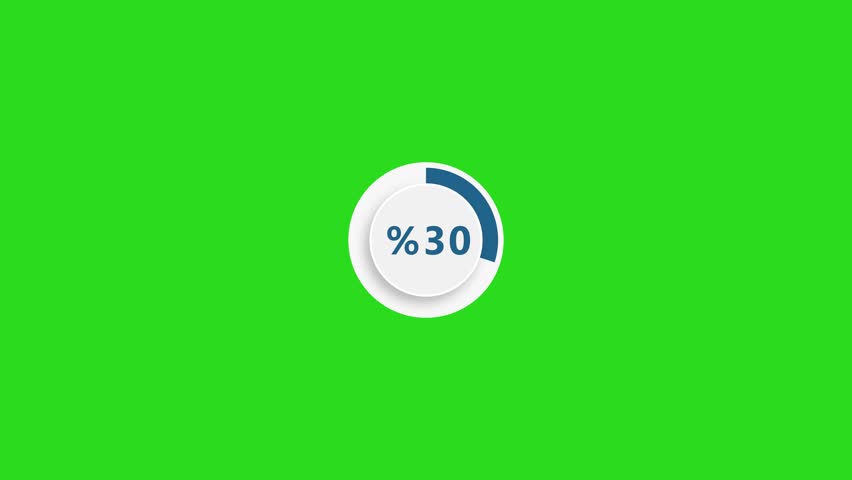 Animated infographics elements green screen motion graphics load bar