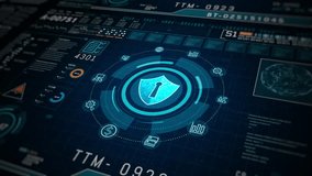 Showcases a Sophisticated Cybersecurity Interface with a Global Network Protection Theme, Advanced Cybersecurity Interface with Global Network Protection, and Technology Background - Powered by Shutterstock - Get 15% off with code: PIKWIZARD15