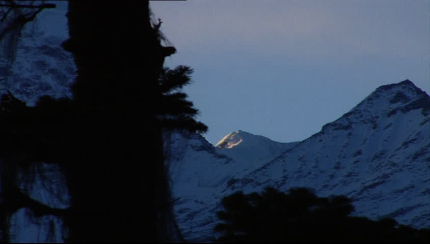 View of mountain tops