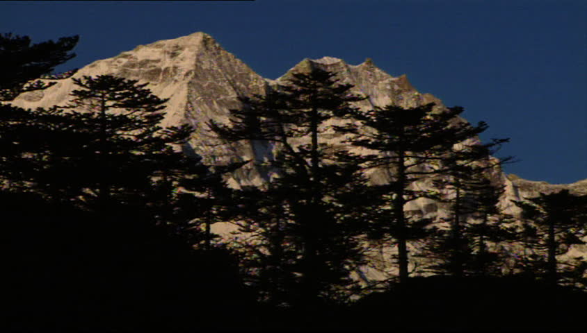 View of mountain tops