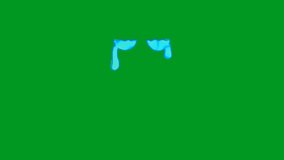 Tears Best Resolution green screen effects 4k, Easy editable green screen video, high quality vector 3D illustration. Top choice green screen background