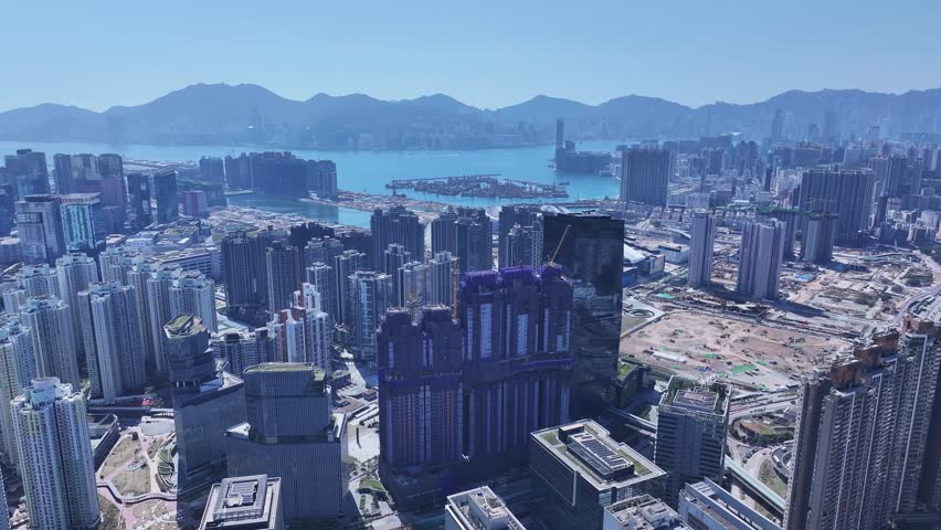 Kai Tak Sports Park Cruise Terminal Hong Kong Kowloon, a multi-purpose athletes venue stadium and public sports ground with commercial and residential construction project near Victoria harbour