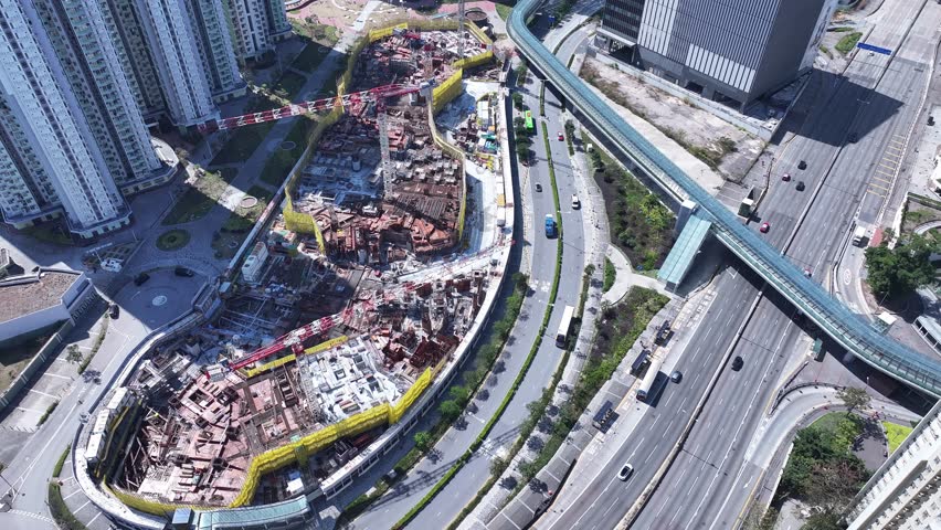 Hong Kong Kai Tak Subway Station roof land development is developed into a multi-functional CBD urban area including commercial residences, retail offices and parks and leisure facilities