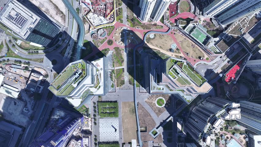 Hong Kong Kai Tak Subway Station roof land development is developed into a multi-functional CBD urban area including commercial residences, retail offices and parks and leisure facilities