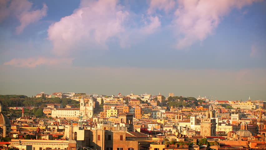 Cityscape view of Rome, Italy